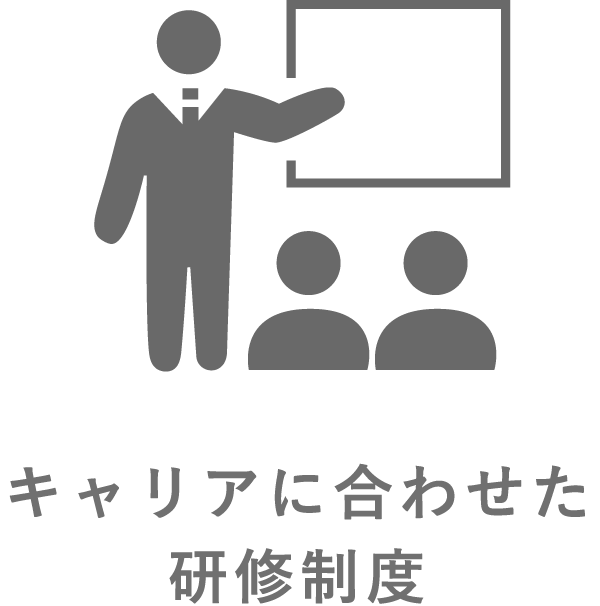 キャリアに合わせた研修制度